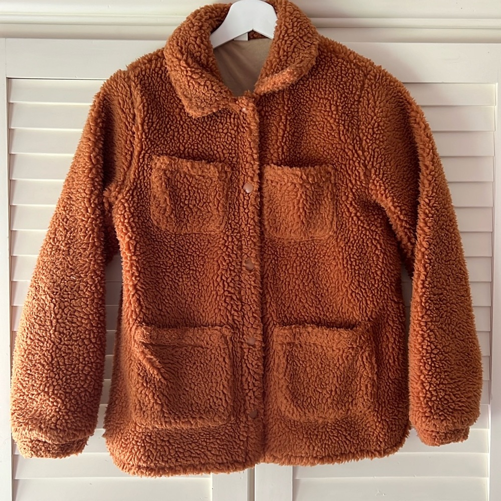 J. Crew Cuts Kids Teddy Coat L 10-11